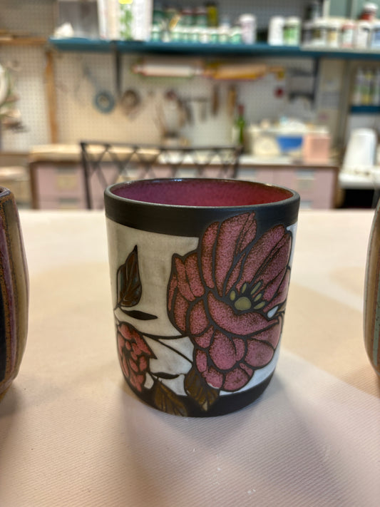 Pink Flower - Brown Bear