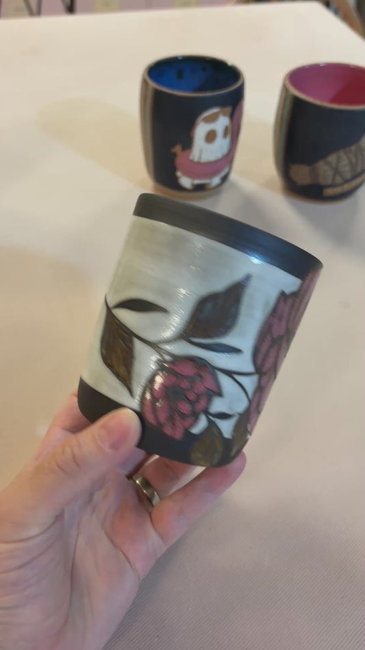 Pink Flower - Brown Bear